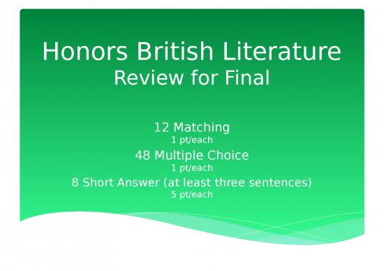 picture Sounds For Powerpoint 68934 | Honors British Literature Final   Review {sised8fed2c3a4c}