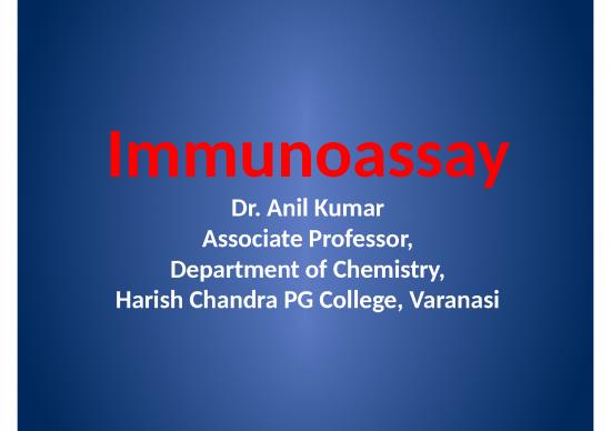 picture Immuno Assay Slideshare 68244 | Immunoassay