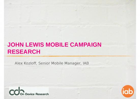 picture Ppt For Advertising 67478 | Johnlewiscasestudy