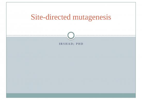 picture Site Directed Mutagenesis Slideshare 68430 | Lec No 5(5)