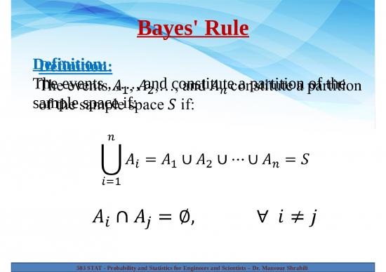 picture Statistics Powerpoint 68629 | Lecture 3   503 Stat   Bayes Discrete Distributions 1