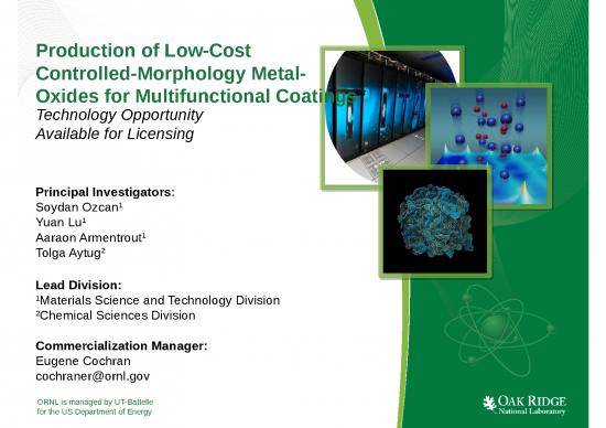 picture Technology Ppt 66957 | Low Cost Metal Oxides