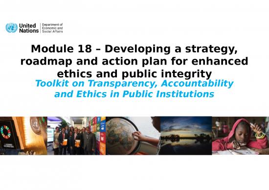 picture Action Plan Ppt 69345 | Module 18   Developing A Strategy, Roadmap And Action Plan For Enhanced Ethics And Public Integrity