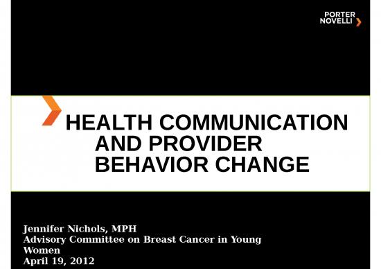 picture Marketing Ppt 67831 | Nichols Health Communication And Provider Behavior Change 12