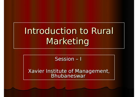 picture Marketing Ppt 68103 | Session I   Rural Marketing