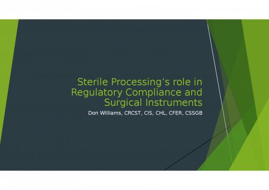 picture Assessment Ppt 66878 | Sterile Processing D Williams