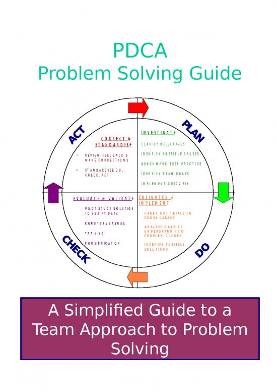 picture1_Team Approacch To Problem Solving Pdca