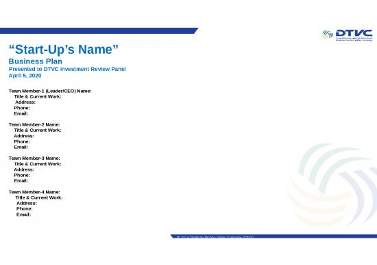 picture Business Plan Ppt Slideshare 67876 | Template For Seed Funding Startup Formation