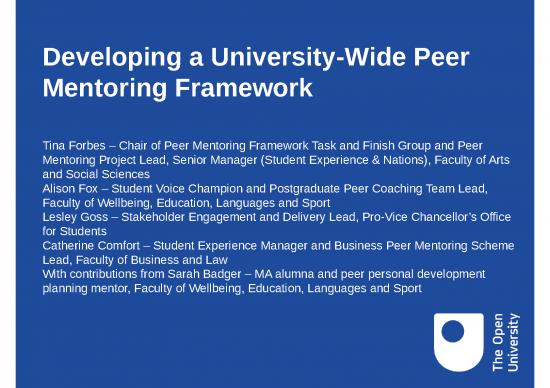 picture_Training Plan Ppt 69983 | 13134 A University Wide Peer Mentoring Framework  Ou June21