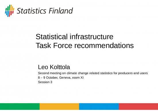 picture Statistical Analysis Ppt 70003 | 6 Chair Session 3 Infrastructure L Kolttola