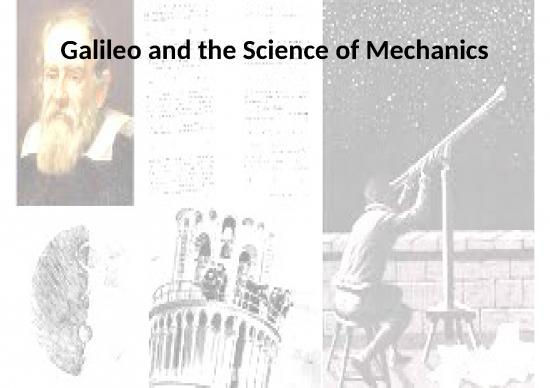 picture Science Ppt 70482 | 6 Galileo Dan Mekanika