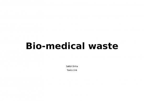 picture Ppt Chemical 71492 | Bio Medical Waste Satish Sinha