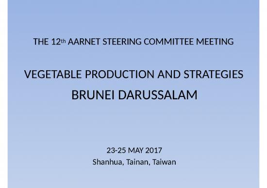 picture Technology Ppt 70112 | Brunei Darussalam Vegetable Production And Strategies Fuziah Hamdan