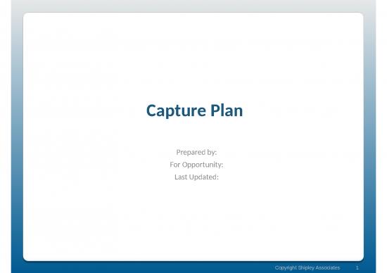 picture Strategy Presentation 69912 | Capture Plan Template