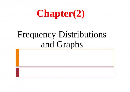 picture Frequency Distribution Ppt 69989 | Chapter(2)