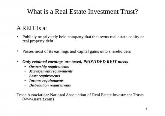 picture_Slideshare Management 31910 | Chapter 21 Reits