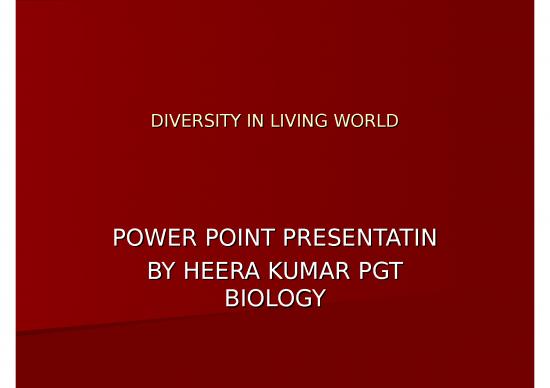 picture_Evolution Ppt 71389 | Diversity In Living World