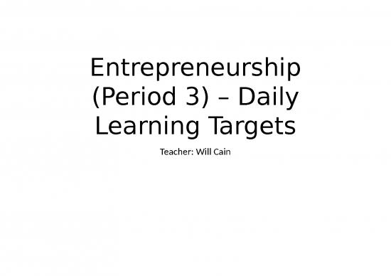 picture_Business Ppt Templates 70040 | Entrepreneurship Period 3 Daily Learning Targets