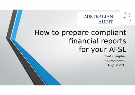 picture Financial Presentation Template 71264 | Financial Reporting For Your Afsl