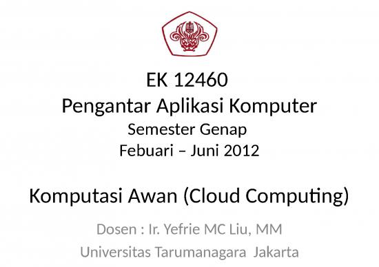 picture Cloud Computing Ppt Template 70932 | Komputasi Awan