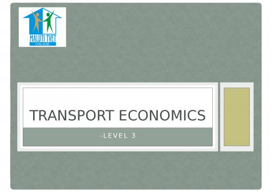 picture Planning Ppt 69768 | L3 Transport Economics Macro Micro View