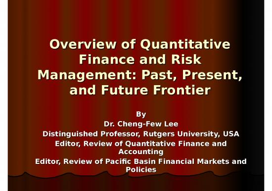 picture_Investment Ppt 71299 | Overview Of Quantitative Finance And Risk Management  0710