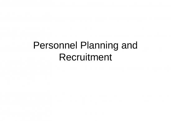 picture Planning Ppt 69556 | Personnel Planning And Recruitment