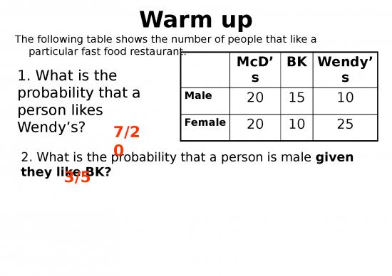 picture Probability Powerpoint 70442 | Ppt   Independent And Dependent