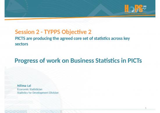 picture Business Statistics Ppt 69930 | Ppt Session 2 4 3 Typps Objective 2 Progress Of Work On Business