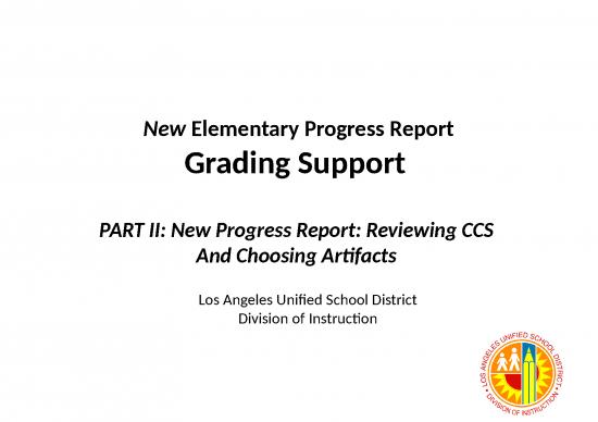picture Report Ppt 70935 | Progress Report Ela Standards Connections Part Ii Artifacts