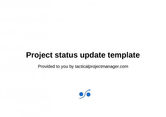 picture Powerpoint Summary Slide 71216 | Project Status Template
