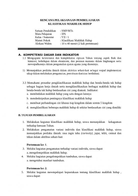 picture_Rpp Vii Bab 3 Klasifikasi Makhluk Hidup