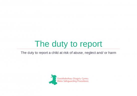 picture Report Ppt 71029 | Section 2b The Duty To Report