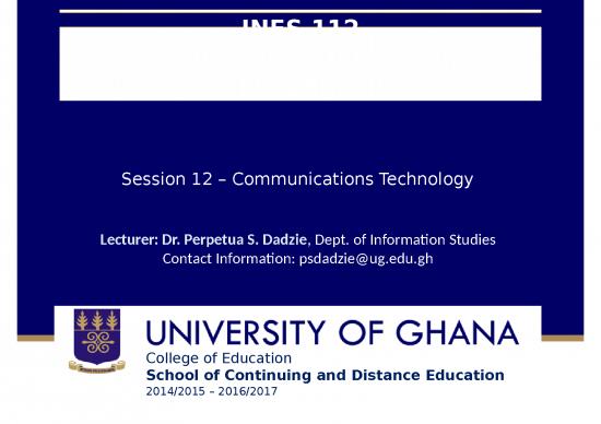 picture Technology Ppt 70270 | Session 12 Communications Technology