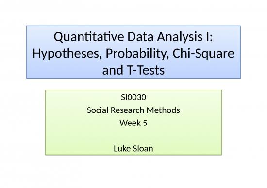picture_Chi Square Test Ppt 69598 | Si0030 Lecture 5 Quantitative Data Analysis I P Values Chi Square And T Tests
