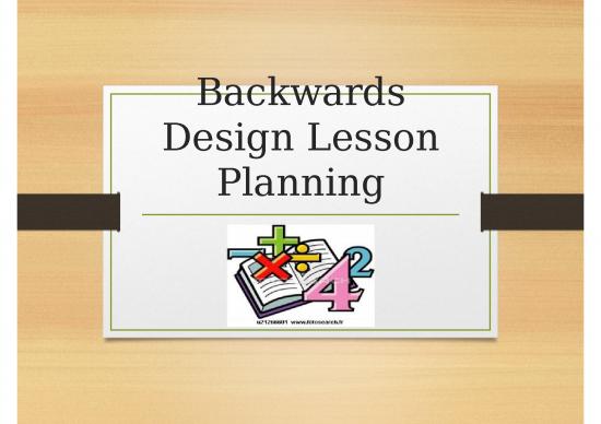 picture Planning Ppt 70087 | St 5 Plc Lesson Design Backwards Design Lesson Planning
