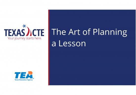 picture Education Ppt 69978 | The Art Of Planning A Lesson