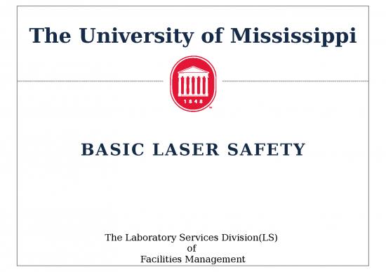 picture_Ppt On Laser 70432 | Um Laser Safety 2016