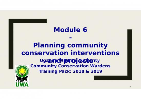picture Planning Ppt 69694 | Uwa Module 6 Planning Community Conservation