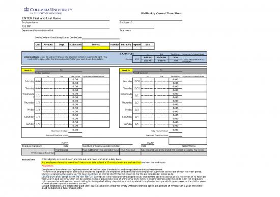 picture Excel Sheet Download 6497 | Bi Weekly Casual Timesheet Mr - Standar Format