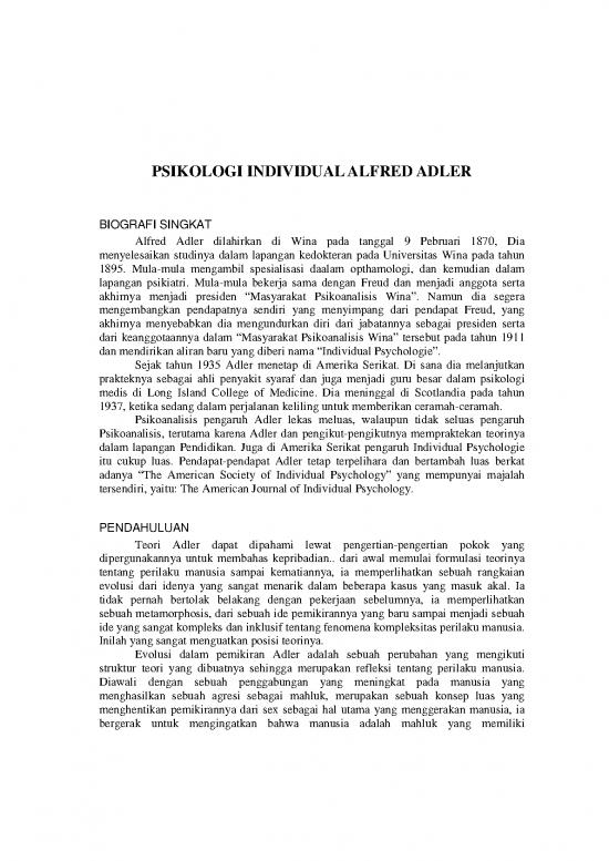 picture1_Biografi Pdf 6969 | Psikologi Individual Alfred Adler - Psikologi Dan Filsafat