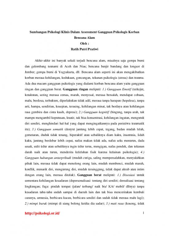 picture1_Psikologi Pdf 7108 | Sumbangan Psikologi Klinis Terhadap Bencana - Psikologi Dan Filsafat