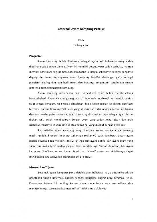 picture_Presentasi Usaha 7132 | Beternak Ayam Kampung Petelur - Pertanian Dan Peternakan