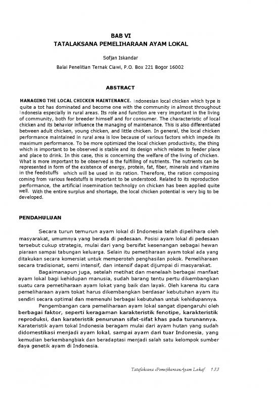 picture_Penelitian Pdf 7146 | Tatalaksana Pemeliharaan Ayam Lokal - Pertanian Dan Peternakan
