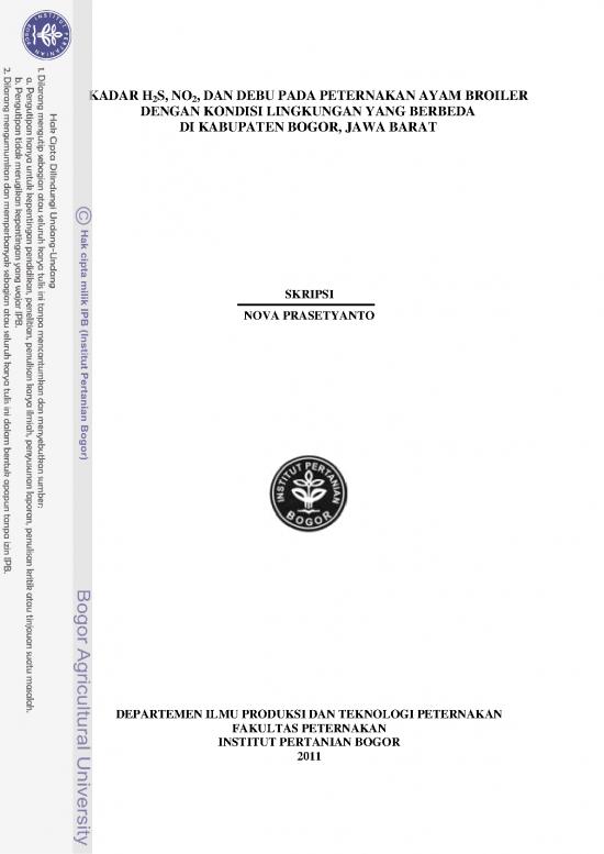 picture_Pertanian Pdf 7186 | 70 Skripsi   Kadar H2s  No2  Dan Debu Pada Peternakan Ayam Broiler Dengan Kondisi Lingkungan Yang Berbeda Di Kabupaten Bogor Jawa Barat - Pertanian Dan Peternakan