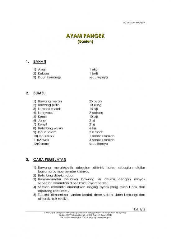 picture1_Serba Serbi   Resep Ayam Asak Pangek - Pertanian Dan Peternakan