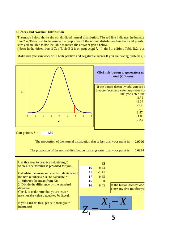 picture1_Excel Sheet Download 7229 | B211 Z Scores  Amp  Normal Distribution - Standar Format