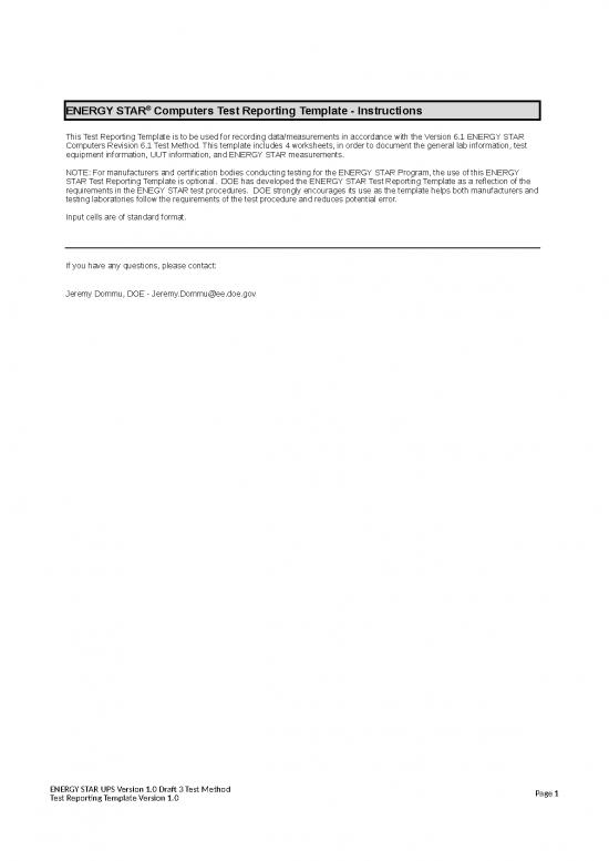 picture_Excel Sheet Download 7244 | Energy Star Computers Test Reporting Form 0 - Standar Format