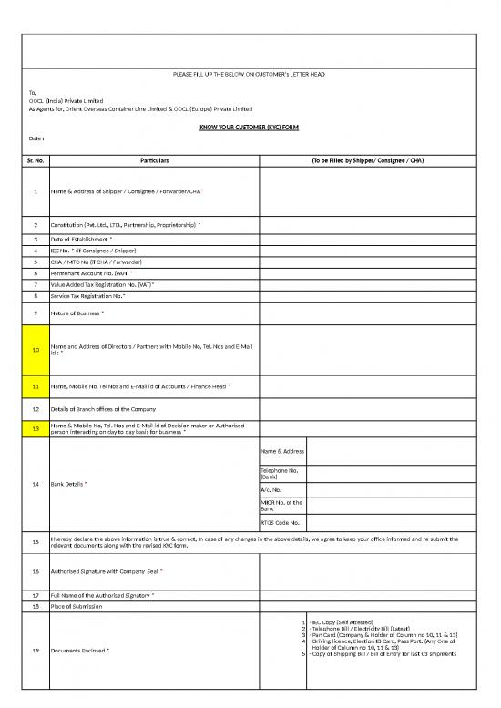 picture1_Account Template Excel Free Download 7316 | Oocl Kyc Format - Standar Format