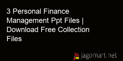 picture 3 Personal Finance Management Ppt Files | Download Free Collection Files